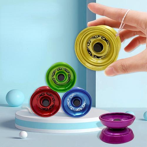 Corde De Filature En Alliage D'aluminium Yo-Yo Pour Enfants, Couleur Aléatoire, Fil De Rotation Éclaté, Haute Vitesse, Réactif, Contrôle, Garçon, Fille