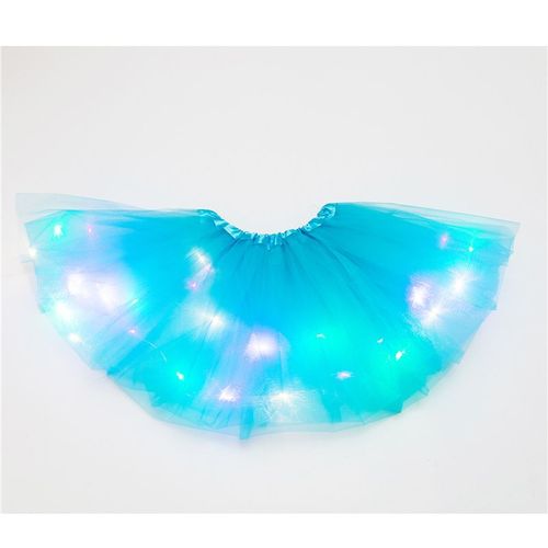 Jupe Tutu Courte En Tulle Avec Lumière Led Pour Fille, Vêtement De Brevde Ballet, Costume Lumineux