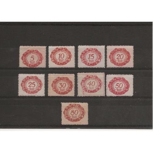 Liechtenstein - Timbres Taxes De 1920