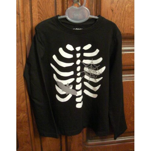 Tee-Shirt Noir In Extenso - Taille 6 Ans