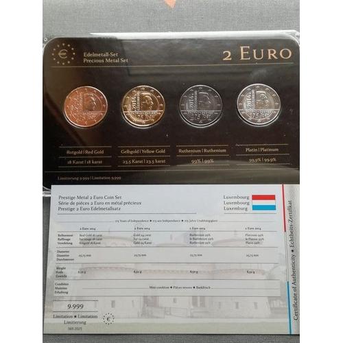 2 Euros Luxembourg 2014: Traité De Londres- Precious Metal Set