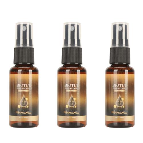 3 PièCes Spray De Croissance Des Cheveux à La Biotine Pour Une RéParation Des Cheveux Plus éPais Soin Du Cuir Chevelu Renforce La Racine De Gingembre Extrait De Ginseng SéRum De Repousse Des Cheveux Spray 30 Ml 