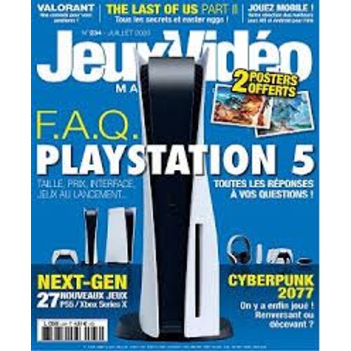 Revue Jeux Vidéo Magazine N° 234 De Juillet 2020 " F A Q Playstation 5 " + 2 Posters