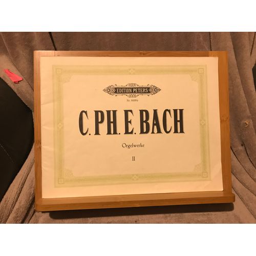 C. Ph. E. Bach Oeuvre Pour Orgue Volume 2 Éditions Peters N°8009b