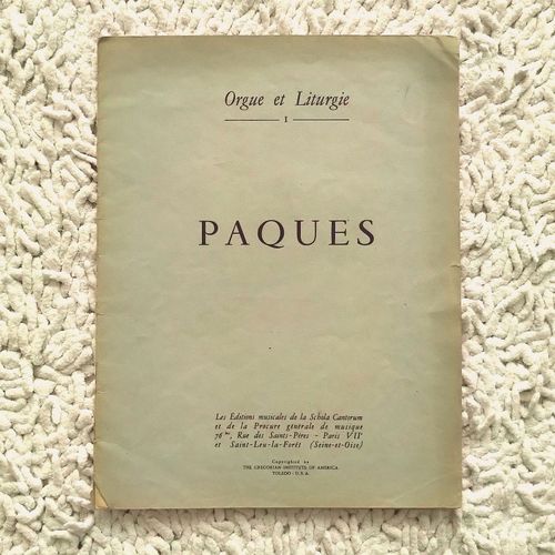 Paques - Orgue Et Liturgie Volume 1