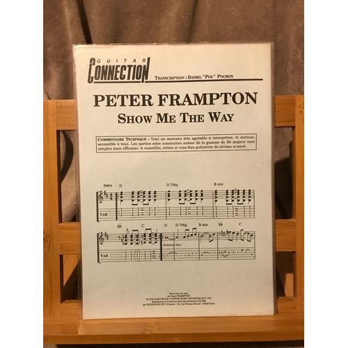 Peter Frampton Show Me The Way Partition Guitare Tablature Guitar Connection