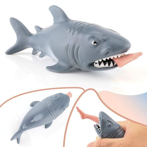 Jouet À Presser Requin Mangeant Des Hommes, Nouveauté, Farce Animale Effrayante, Humoristique, C?ur Léger, Jouets Anti-Stress Charleroi, Nouveauté