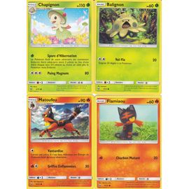4 Cartes Pokemon - Édition Soleil Et Lune 3,5 Légendes Brillantes