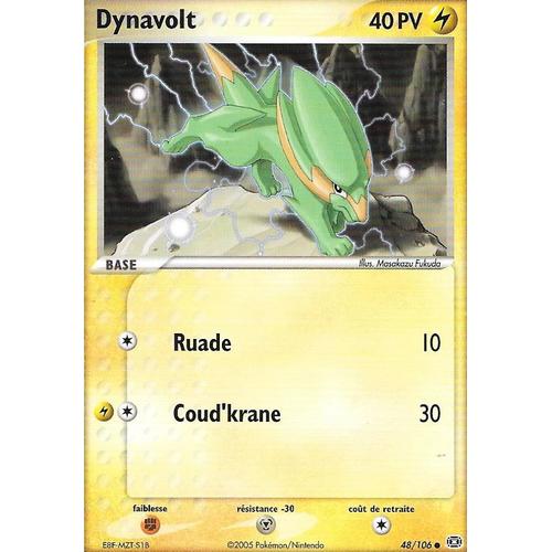 Carte Pokemon Dynavolt 48/106 40 Pv - Set Ex Emeraude (Fr)