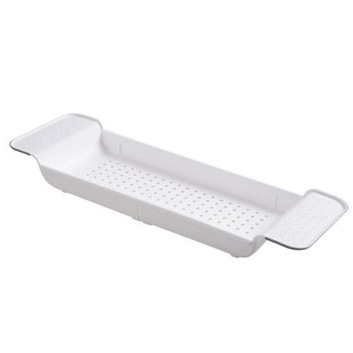 Étagère de rangement rétractable pour baignoire, plateau de bain en plastique, égouttoir évolutif, organisateur de serviettes multifonction, outils de salle de bain