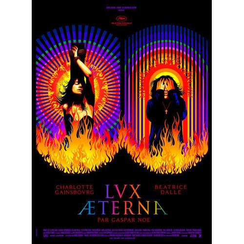 Lux Aeterna - Affiche De Cinema Pliée - Format 120x160 - Gaspar Noé - Béatrice Dalle, Charlotte Gainsbourg