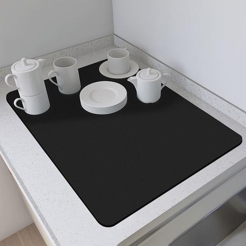 Grands Polymères De Séchage Super Absorbants Pour Vaisselle À Café, Tapis De Proximité À Séchage Rapide, Napperon De Cuisine, Tampons De Cuisine, Tasse, Bouteille