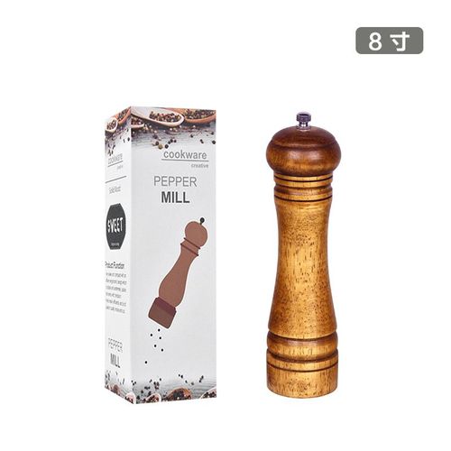 Moulin À Sel Et À Poivre En Bois Avec Broyeur En Céramique, Avec Rotor De Rechange, Robuste Et Réglable, Accessoires De Cuisine