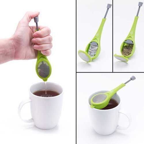 Infuseur À Thé Pour Tamis À Épices, Poignée, Boule À Thé, Sachet De Thé Réutilisable, Passoire À Thé Et Café En Plastique, Mesure, Tourbillon, Agitateur Et Presse