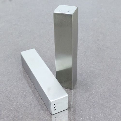 Shaker À Poivre Et Sel Carré En Acier Inoxydable 304, Boîte D'assaisonnement Pour Restaurant Domestique, Shakers À Plumeau Pour Barbecue