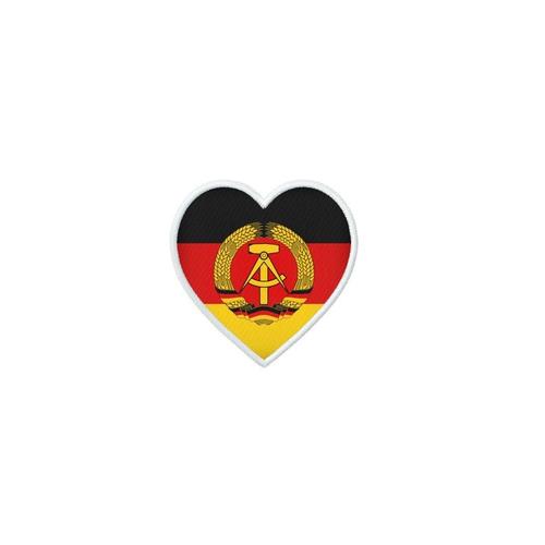 Patch Badge Ecusson Imprime Thermocollant Drapeau Dd Allemagne De L'est Rda Ddr