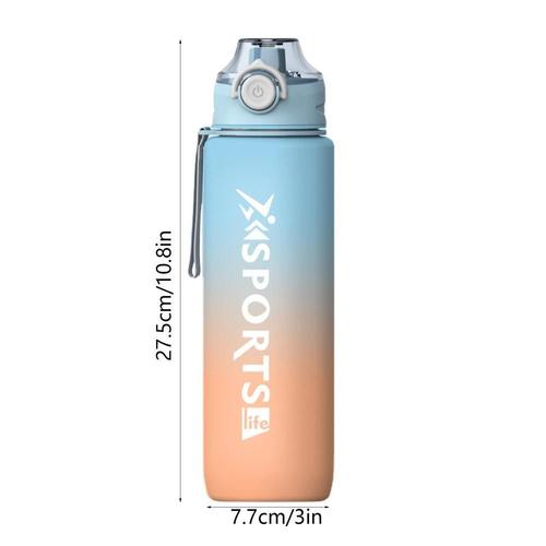 Bouteille D'eau De Sport De 1000ml, Anti-Fuite, Avec Couvercle Pop-Up, Pour La Gymnastique, Nouvelle Bouteille D'eau Givrée Portable Et Créative