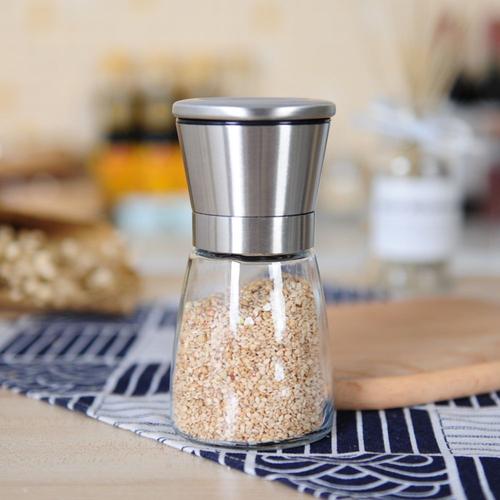 Manual Pepper Grinder Coffee Grinder Bottle Herbal Grinder Pepper Seasoning Bottle Stainless Steel Kitchen Grinder Bottle Gadget