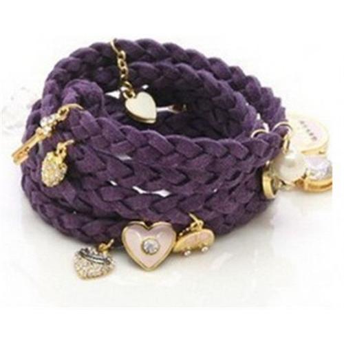 Bracelet Pendentif En Cuir Multicouche Pour Femme, Bijoux Féminins, Mode Européenne Et Américaine, Enroulement