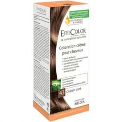 Efficolor Coloration Crème 43 Chatain Doré 