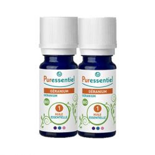Puressentiel Huile Essentielle Géranium Bio 2x5ml 
