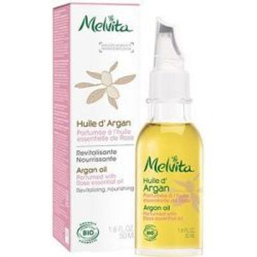 Melvita Huile D'argan Parfumée À L'huile Essentielle De Rose 50ml 