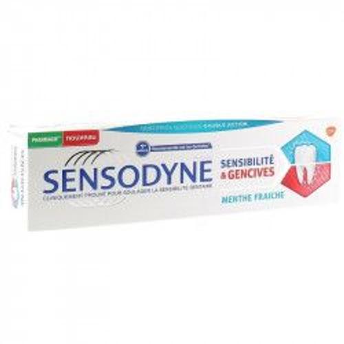Sensodyne Dentifrice Sensibilité & Gencives Menthe Fraîche 75ml 