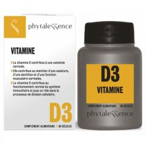 Phytalessence Vitamine D3 60 Gélules 