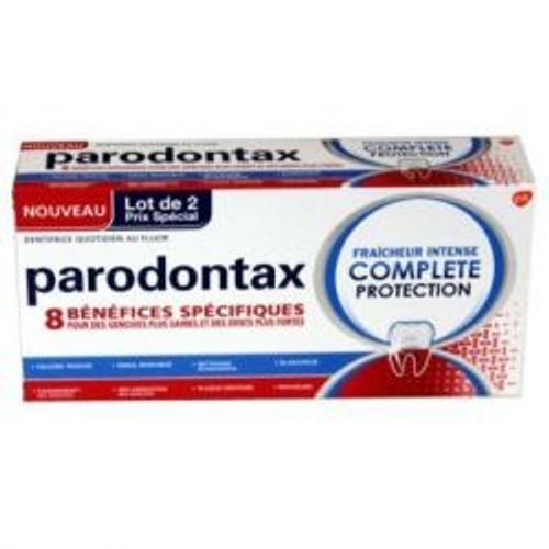 Parodontax Dentifrice Fraîcheur Intense Complète Protection 2x75ml 