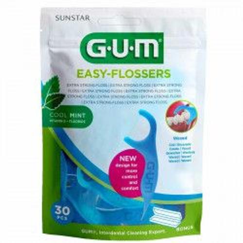 Gum Easy Flossers Cool Mint 30 Pièces 
