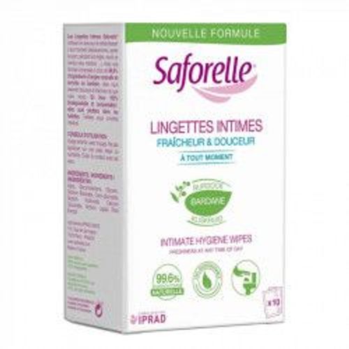 Saforelle Lingettes Intimes Sachet Individuel X10 