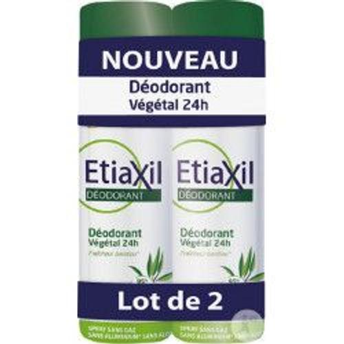 Etiaxil Déodorant Végétal 24h Spray 2x100ml 