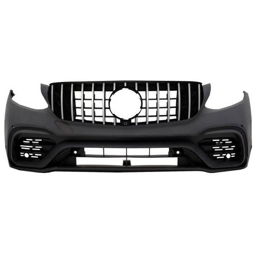 Pare-Choc Avant - Mercedes - Glc X253 - 2015-2019 - Noir - Compatible Avec Glc Coupé C253