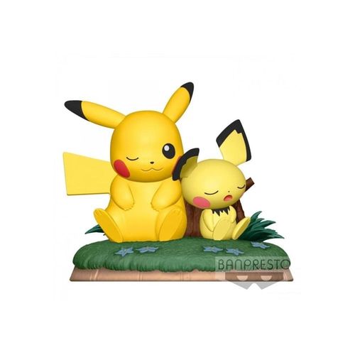 Pokémon - Figurine Pichu & Pikachu Diorama