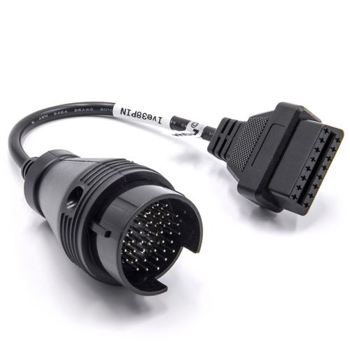Vhbw Adaptateur Obd2 Obd1 38 Pin Vers Obd2 Compatible Avec Iveco Voitures - 40 Cm
