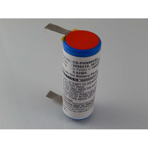 vhbw batterie remplace 15038, 3606410 compatible avec rasoir tondeuse à cheveux (1600mAh, 3,7V, Li-Ion)