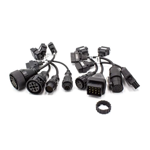 Vhbw Set Adaptateur Obd1 Sur Obd2 Compatible Avec Iveco, Knorr, Man, Mercedes, Renault, Scania, Volvo Pour Camions