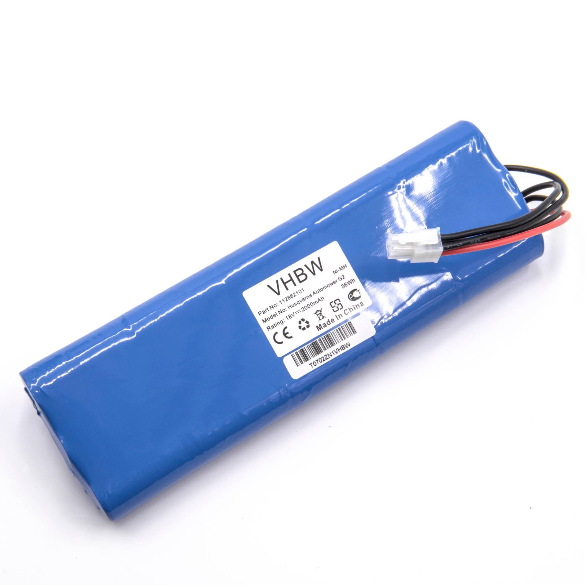 vhbw NiMH batterie 2000mAh (18V) pour tondeuse à gazon robot tondeu...