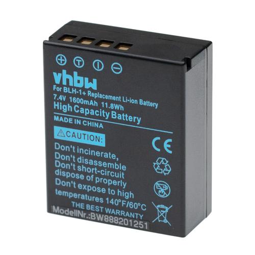 vhbw batterie compatible avec Olympus E-M1 Mark II mirrorless, OM-D appareil photo DSLR (1600mAh, 7,4V, Li-Ion) avec puce d'information