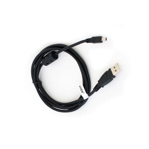 vhbw câble de données USB (USB standard type A sur appareil photo) 180cm compatible avec Olympus Camedia D150 ZOOM, D510, E10, E20 appareil photo