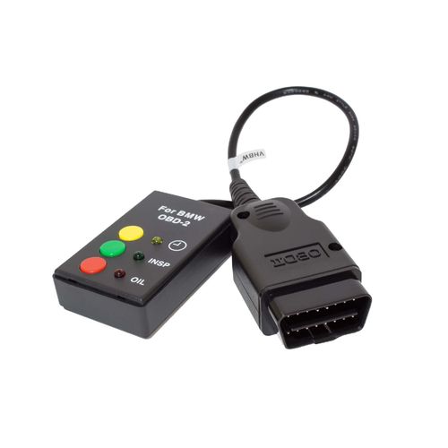 Vhbw Réinitialisateur Obd2 D'inspection Compatible Avec Bmw À Partir De 2001 Sans Can-Bus/I-Drive Série 3 - Resetter Pour Huile Et Entretien, Noir