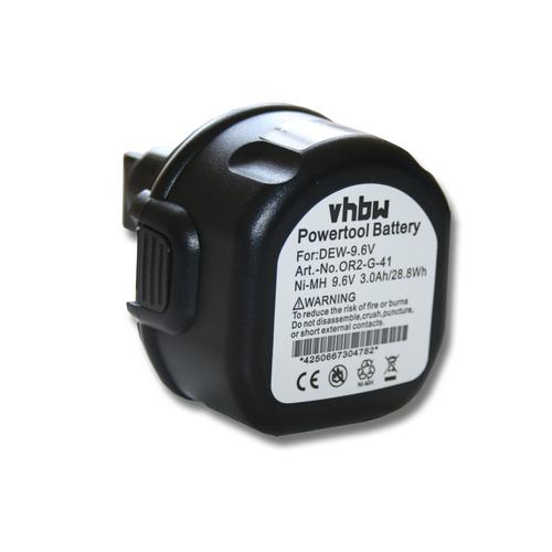 vhbw Batterie compatible avec ELU BSA 21 outil électrique (3000 mAh, NiMH, 9,6 V)