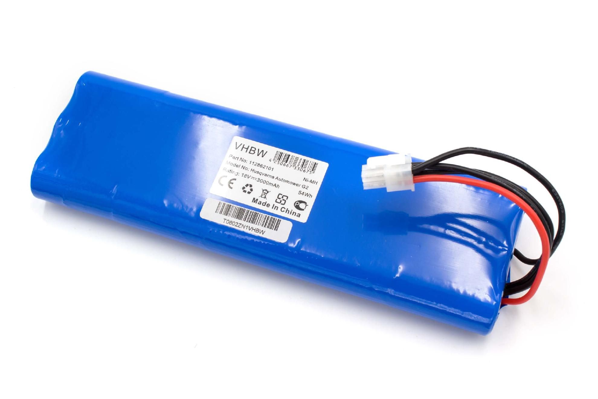 vhbw NiMH batterie 3000mAh (18V) pour tondeuse à gazon robot tondeu...