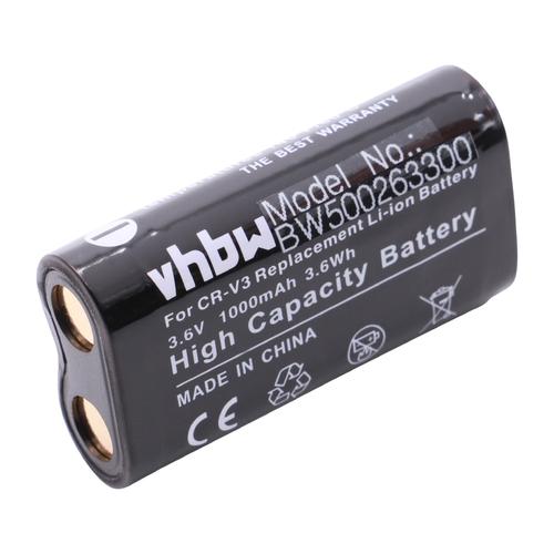 vhbw batterie compatible avec Samsung Digimax GX-1L, GX-1s, V4, V70 appareil photo DSLR (1000mAh, 3.6V, Li-Ion)