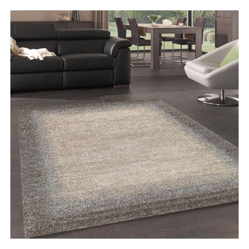 Tapis Chambre 80x150 Tissé Marron Rectangle Motif Faux Uni Unilegant