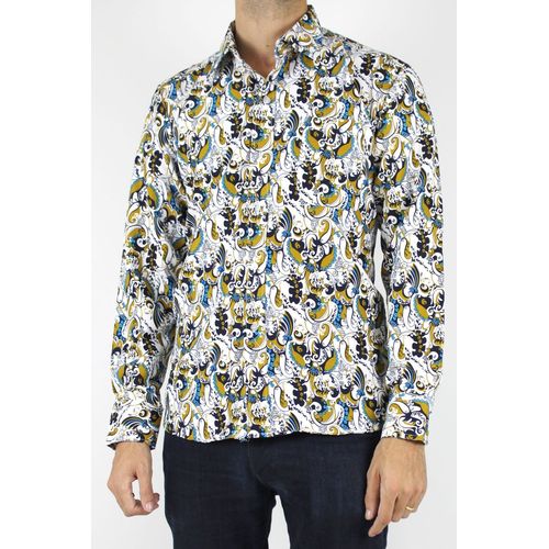 Chemise À Motifs Taille : Homme Jaune Xl