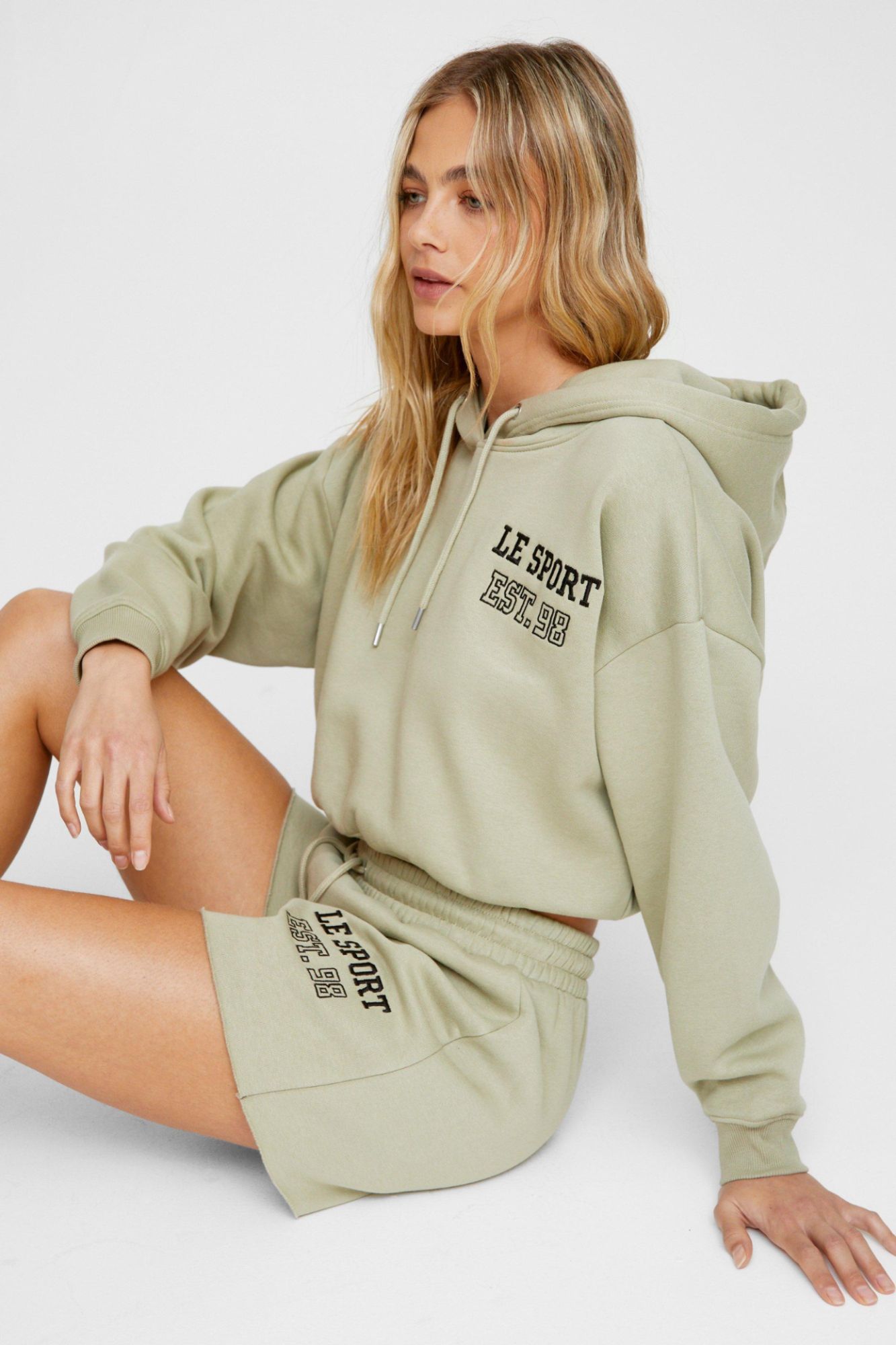 Le Sport Embroidered Hoodie - Vert - Xs