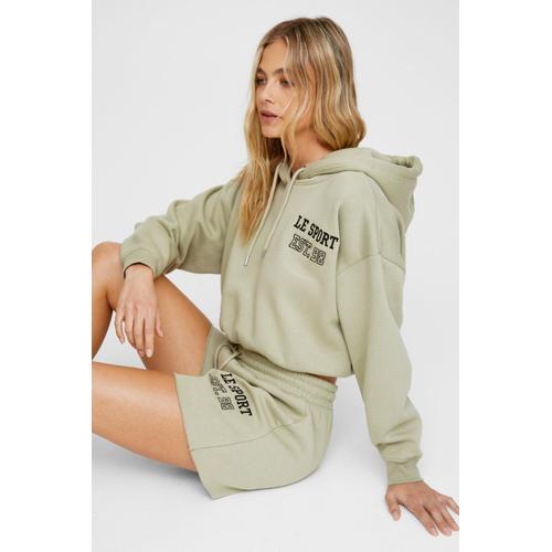 Le Sport Embroidered Hoodie - Vert - M