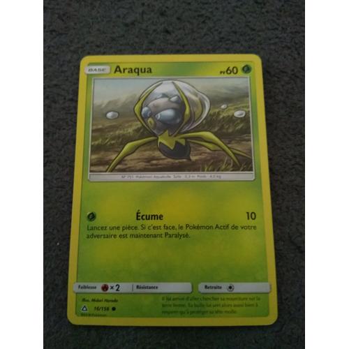 Carte Pokémon Araqua Reverse - Soleil Et Lune 5 Ultra Prisme - 16/156 - Fr