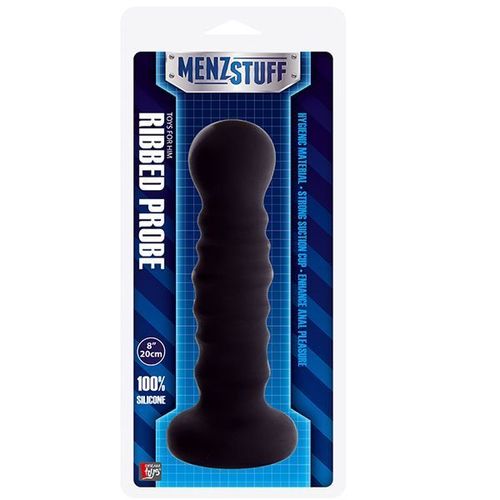 Buttplug Ribbed Noir